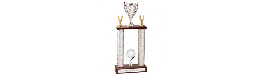 GIGANTIC 2 COLUMN TOWER TROPHY - 42CM (AVAILABLE IN 3 SIZES)